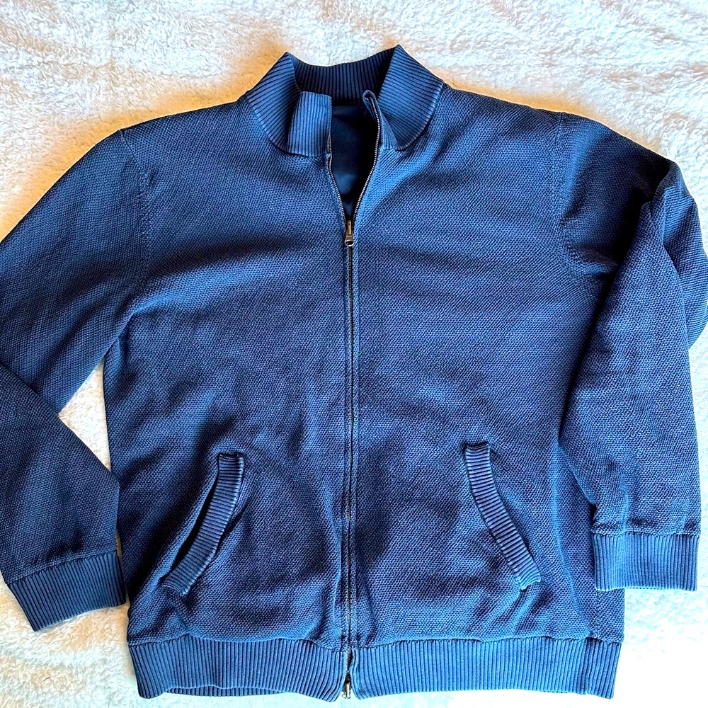 SOLD BOGLIOLI ITALIAN Cardigan Bomber *Milan, Italy* REVERSIBLE - Knit and Shell